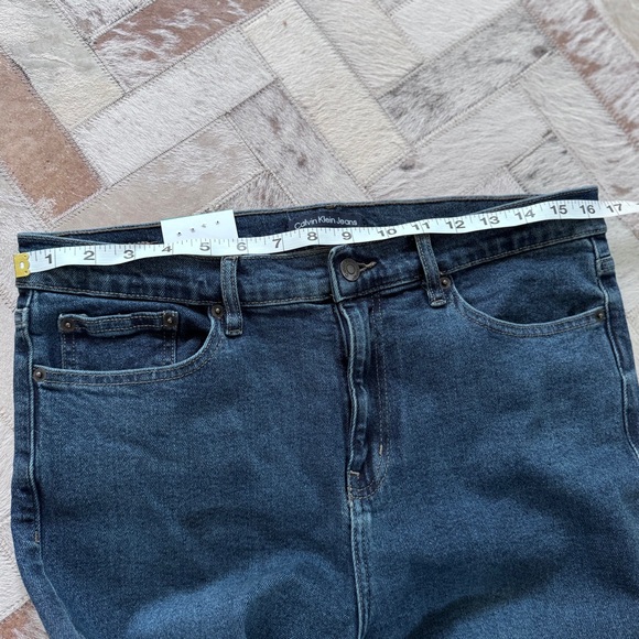 Calvin‎ Klein Blue Straight Leg Jeans - Picture 14 of 14